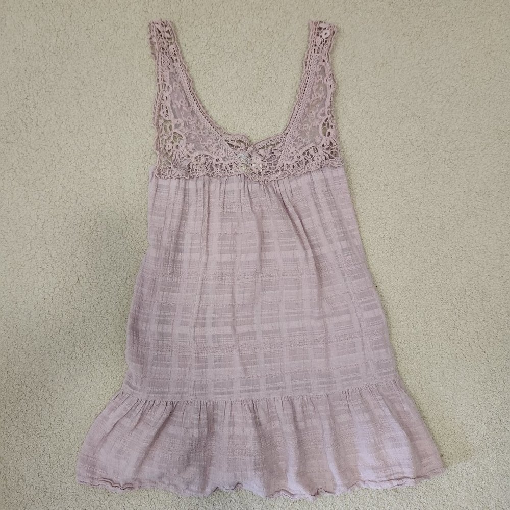 Womens Size Large Light Mauve (Purple) Blouse Tank Top By SUSINA
